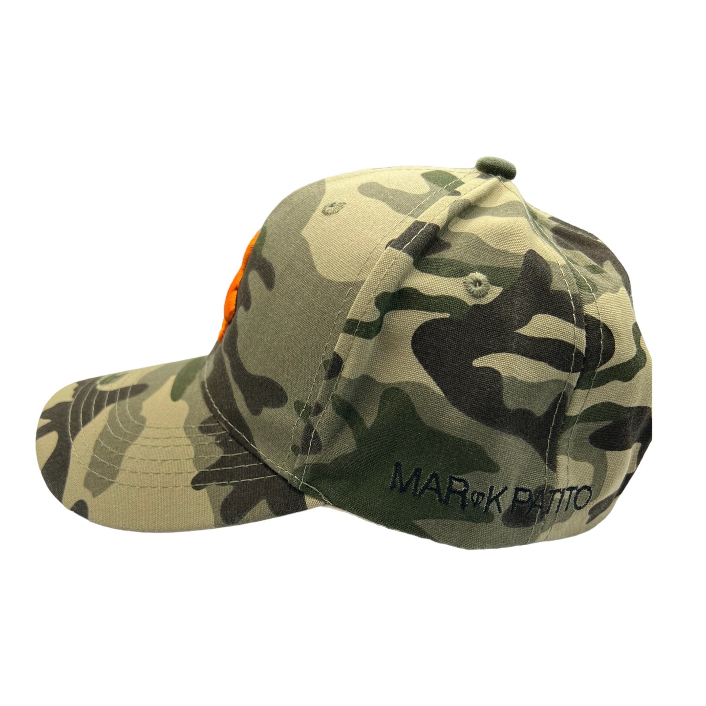 Duckshore Camuflaje verde orilla pato negro con naranja neón