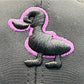 Duckshore Negro orilla pato rosa